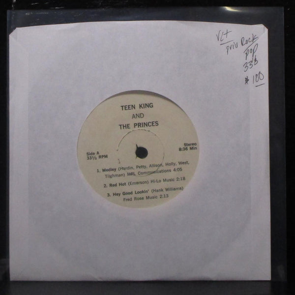Teen King & The Princes - Medley / Stay EP 7" VG+ Vinyl 33 private - Shuga Records