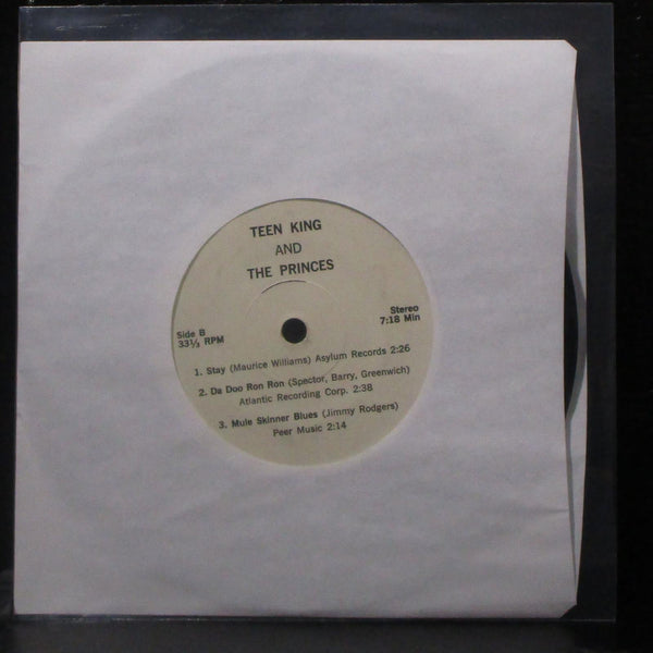 Teen King & The Princes - Medley / Stay EP 7" VG+ Vinyl 33 private - Shuga Records