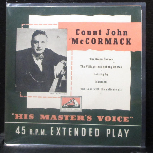 John McCormack - Count John McCormack EP 7" VG+ Vinyl 45 His Master's Voice UK - Shuga Records