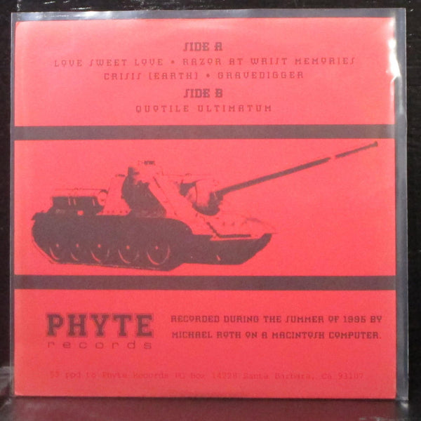 Ochre - Divedowndeepnine EP 7" Mint- Black Vinyl 45 Phyte PY2002 USA 1995 - Shuga Records