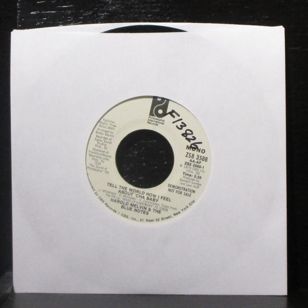 Harold Melvin & Blue Notes - Tell The World How I Feel 7" Mint- Promo Vinyl 45 - Shuga Records
