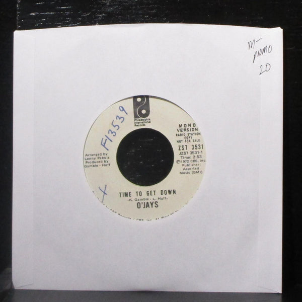 O'Jays - Time To Get Down 7" Mint- Promo Vinyl 45 Phila Intl ZS7 3531 USA 1973 - Shuga Records