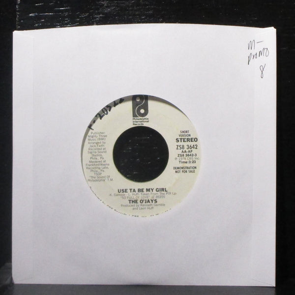 The O'Jays - Use Ta Be My Girl 7" Mint- Promo Vinyl 45 Phila Intl ZS8 3642 USA - Shuga Records