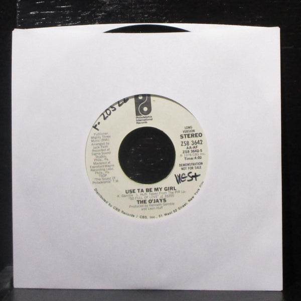 The O'Jays - Use Ta Be My Girl 7" Mint- Promo Vinyl 45 Phila Intl ZS8 3642 USA - Shuga Records