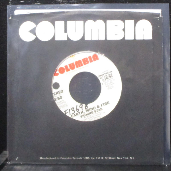 Earth, Wind & Fire - Shining Star 7" VG+ Promo Vinyl 45 Columbia 3-10090 USA - Shuga Records
