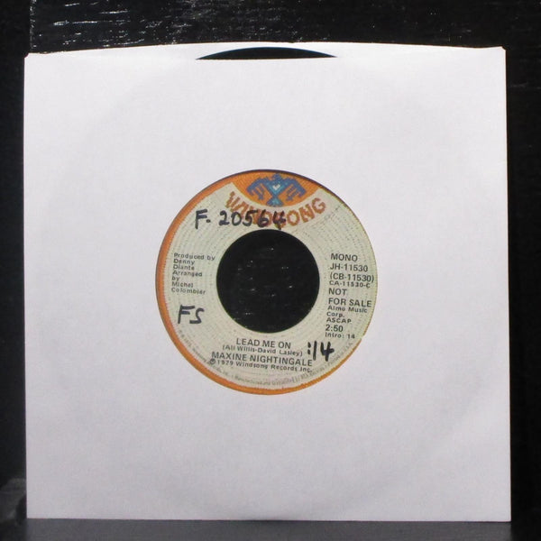 Maxine Nightingale - Lead Me On 7" Mint- Promo Vinyl 45 Windsong JH-11530 USA - Shuga Records