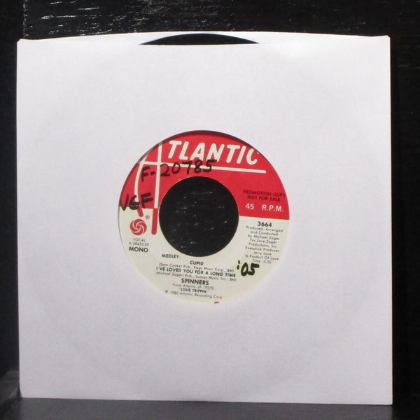 Spinners - Medley: Cupid, I've Loved You For A Long Time 7" Mint- Promo Vinyl 45 - Shuga Records