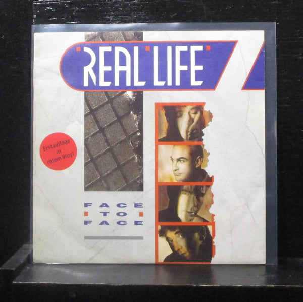 Real Life - Face To Face 7" VG+ INT 112.719 Red Color Vinyl 45 Germany 1985 - Shuga Records