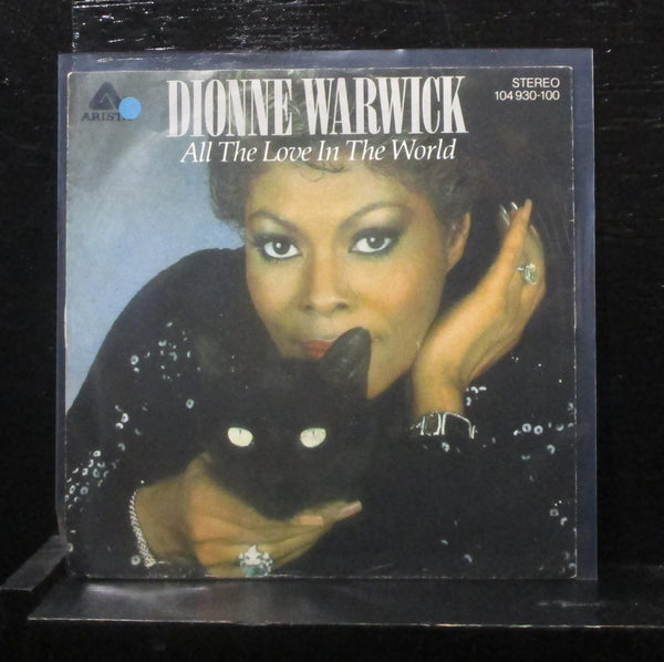 Dionne Warwick - All The Love In The World 7" VG+ 104 930-100 Germany Vinyl 45 - Shuga Records