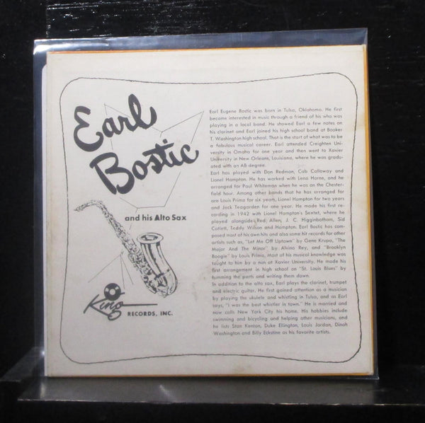 Earl Bostic - Earl Bostic And His Alto Sax Vol. 8 7" VG+ EP-207 USA Vinyl 45 - Shuga Records