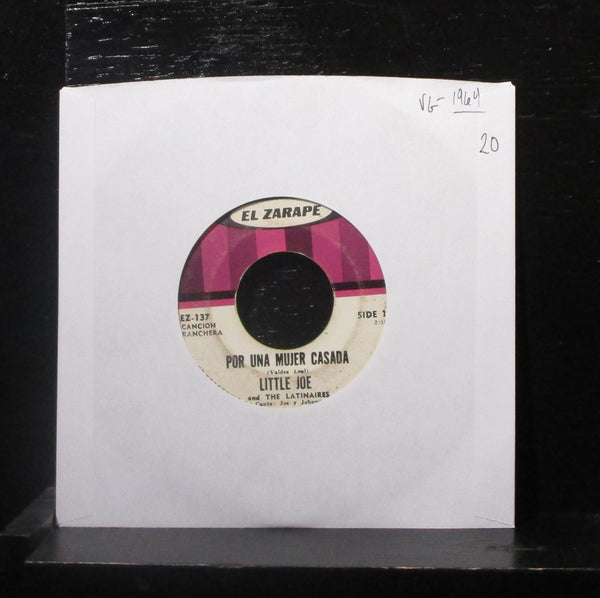 Little Joe - Por Una Mujer Casada / Una Noche Serena Y Oscura 7" VG- EZ-137 - Shuga Records