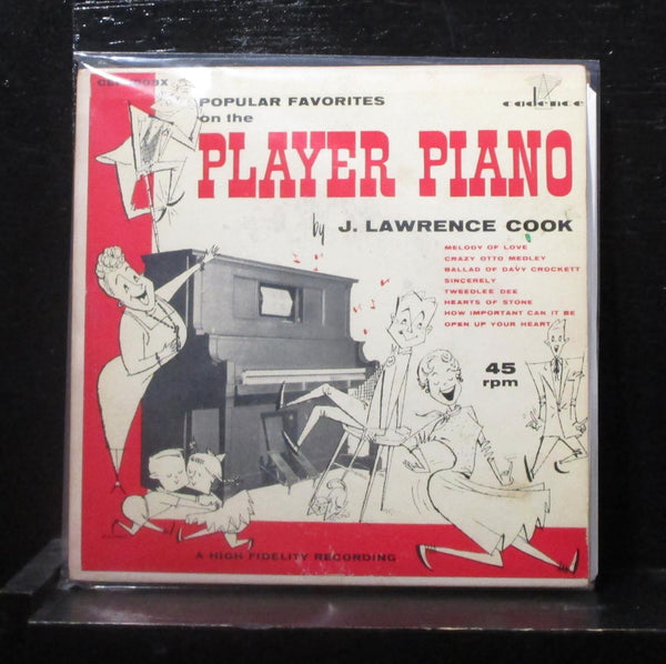 J. Lawrence Cook - Popular Favorites On The Player Piano 2 7" VG+ CEP-1003 Vinyl - Shuga Records