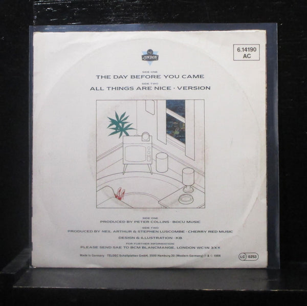 Blancmange - The Day Before You Came 7" Mint- 6.14190 Germany Vinyl 45 - Shuga Records