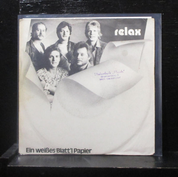 Relax - Ein Weibes Blatt'l Papier 7" VG+ 106 992 Germany 1984 Vinyl 45 - Shuga Records