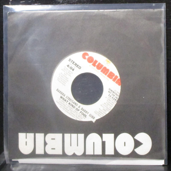 Barbra Streisand & Barry Gibb - What Kind Of Fool 7" Mint- Promo Vinyl 45 USA - Shuga Records