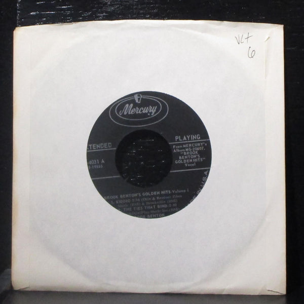 Brook Benton - Golden Hits Vol. 1 EP 7" VG+ Vinyl 45 Mercury EP1-4031 USA - Shuga Records