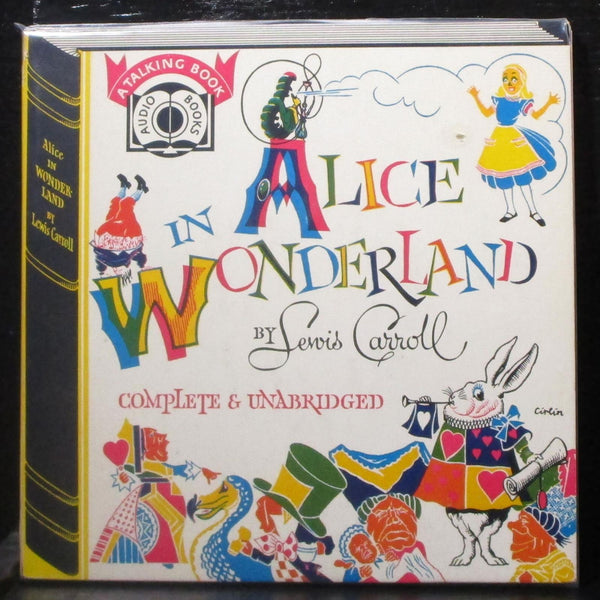 Alice In Wonderland by Lewis Carroll 3x7" VG+ Vinyl 45 Audio Book C 300 USA 1954 - Shuga Records