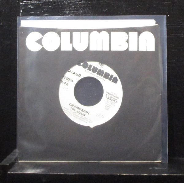 Champaign - Try Again 7" Mint- 38-03563 Promo USA 1983 Vinyl 45 - Shuga Records
