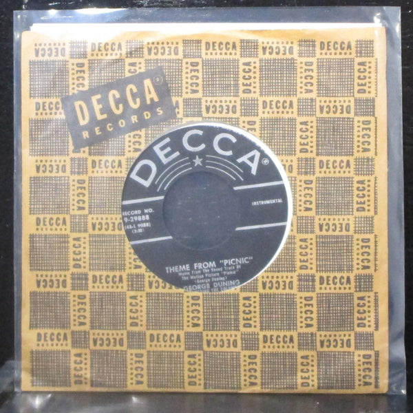 George Duning - Theme From "Picnic" 7" VG+ Vinyl 45 Decca 9-29888 USA 1956 - Shuga Records