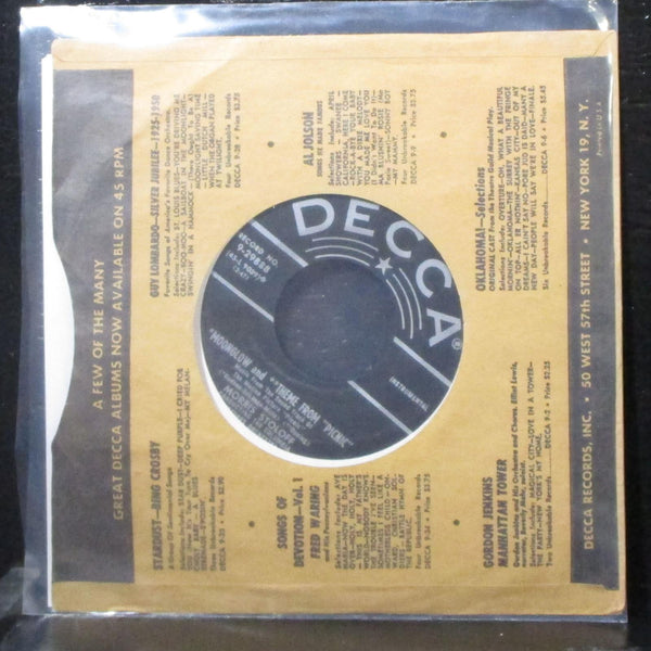 George Duning - Theme From "Picnic" 7" VG+ Vinyl 45 Decca 9-29888 USA 1956 - Shuga Records