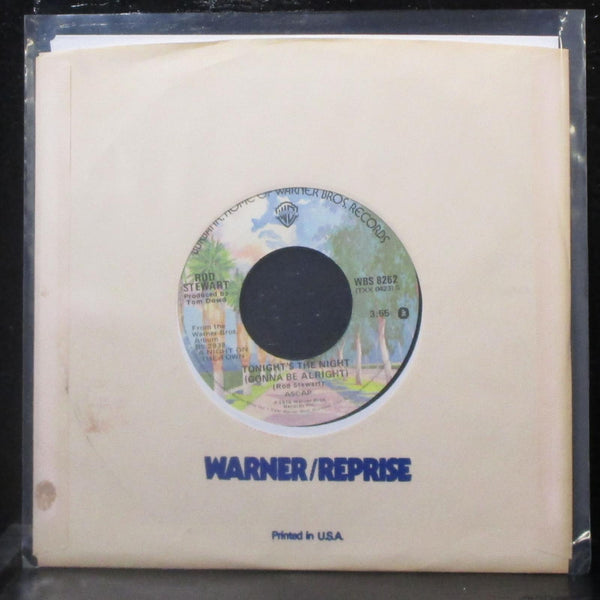 Rod Stewart - Tonight's The Night / Fool For You 7" Mint- Vinyl 45 WBS 8262 USA - Shuga Records