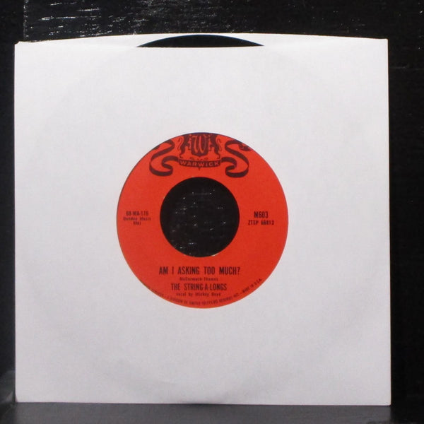 The String-A-Longs - Wheels / Am I Asking Too Much? 7" Mint- Vinyl 45 Warwick - Shuga Records