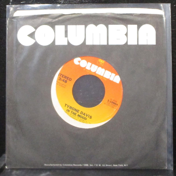 Tyrone Davis - In The Mood / I Can't Wait 7" Mint- Vinyl 45 Columbia 3-10904 USA - Shuga Records