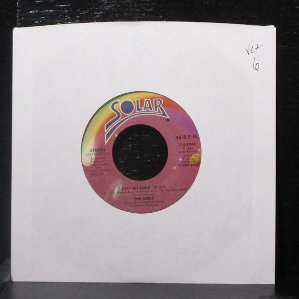 The Deele - Just My Luck / Street Beat 7" VG+ Vinyl 45 Solar 7-69749 USA 1983 - Shuga Records