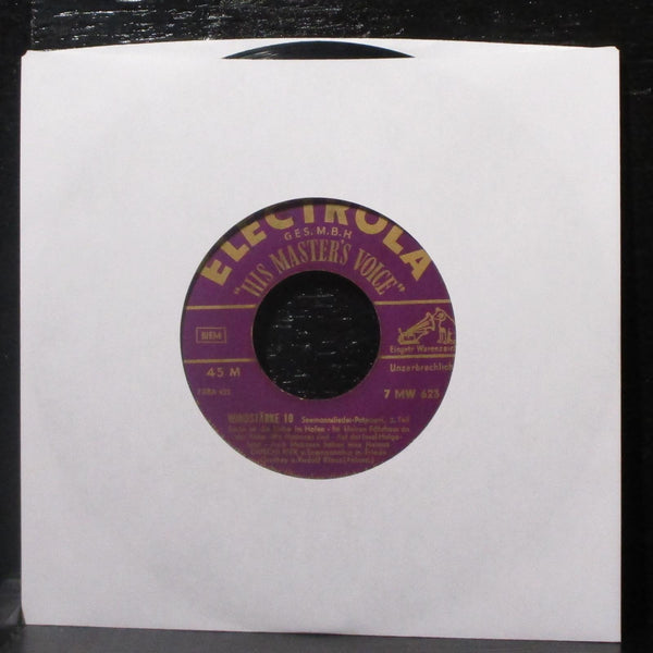 Guschi Riek Und Seemannschor - Windstrke 10 7" VG+ Vinyl 45 Electrola Germany - Shuga Records