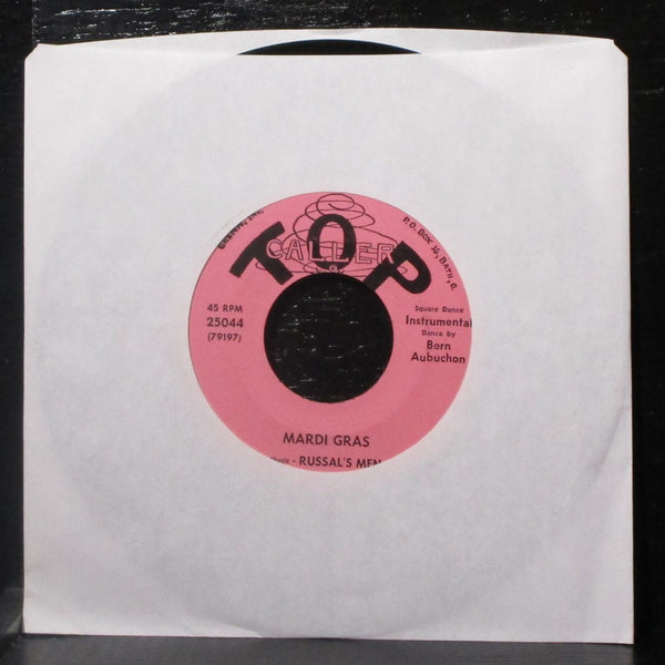 Bern Aubuchon & Russal's Men - Mardio Gras 7" VG+ Vinyl 45 Top Caller 25044 USA - Shuga Records