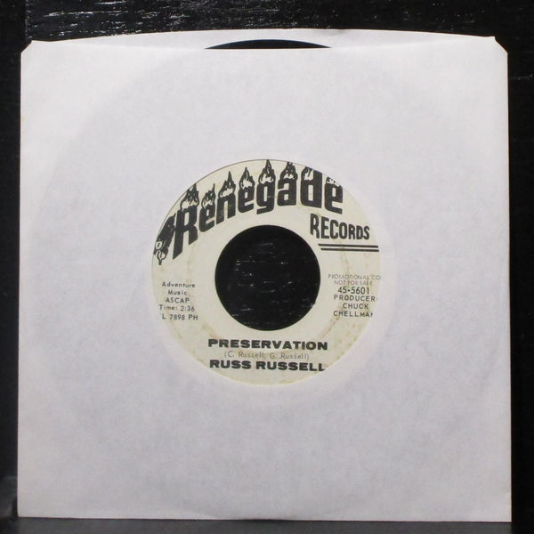 Russ Russell - Angola / Preservation 7" VG Promo Vinyl 45 Renegade 45-5601 USA - Shuga Records
