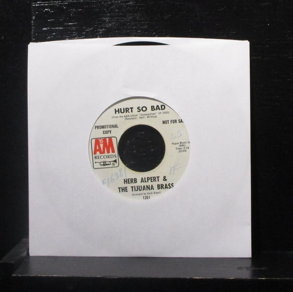 Herb Alpert & The Tijuana Brass - Summertime / Hurt So Bad 7" VG+ 1261 Promo 45 - Shuga Records