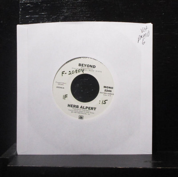 Herb Alpert - Beyond 7" VG+ 2246 Stereo & Mono Promo USA 1980 A&M Vinyl 45 - Shuga Records