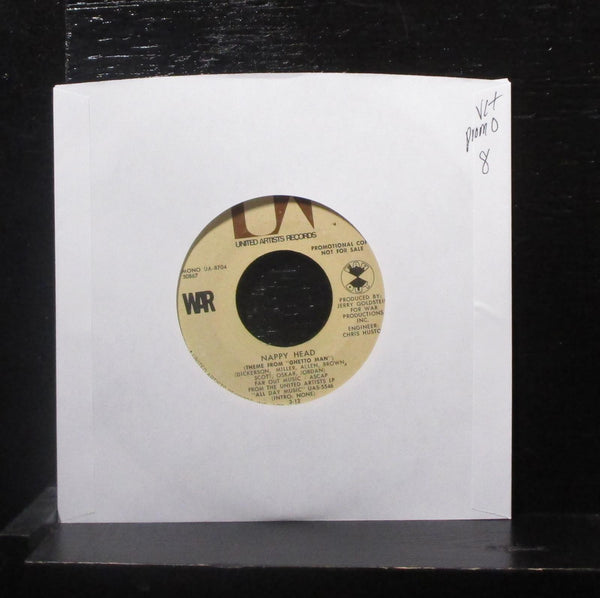War - Slippin Into Darkness / Nappy Head (Theme From Ghetto Man) 7" VG+ UA-8704 - Shuga Records