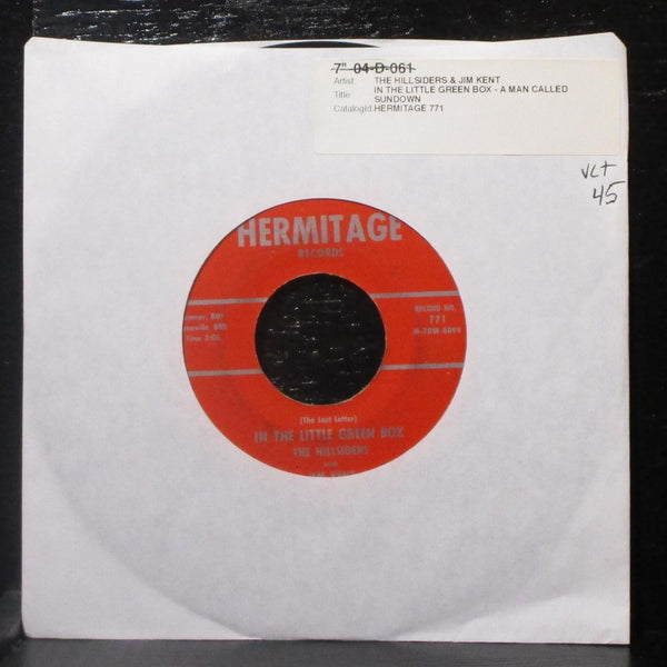 The Hillsiders - In The Little Green Box / A Man Called Sundown 7" VG+ Vinyl 45 - Shuga Records