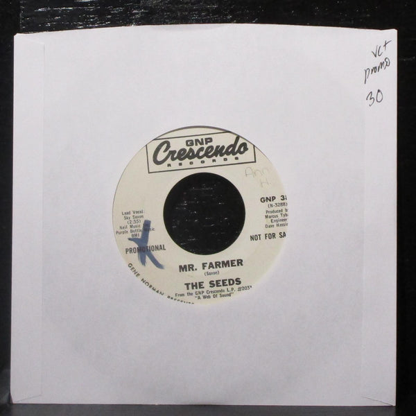 The Seeds - Mr. Farmer / No Escape 7" VG+ Promo Vinyl 45 GNP 383 USA 1967 - Shuga Records