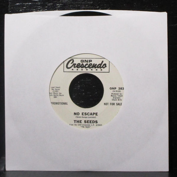 The Seeds - Mr. Farmer / No Escape 7" VG+ Promo Vinyl 45 GNP 383 USA 1967 - Shuga Records