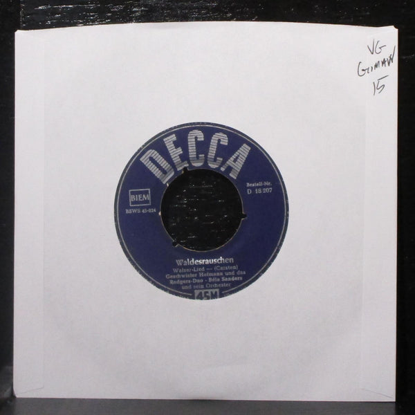 Geschwister Hofmann - Waldesrauschen / Sag' Mir Eines 7" VG Vinyl 45 Decca GER - Shuga Records