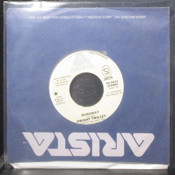 Dwight Twilley - Runaway 7" VG+ Promo Vinyl 45 Arista AS 0433 USA 1979 - Shuga Records