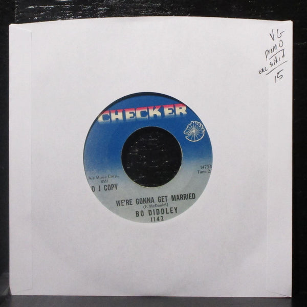 Bo Diddley - We're Gonna Get Married 7" VG Promo Vinyl 45 Checker 1142 USA 1966 - Shuga Records
