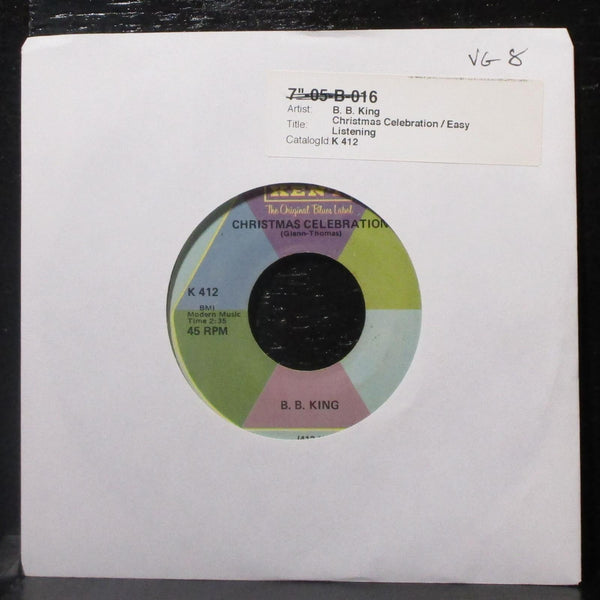 B.B. King - Christmas Celebration / Easy Listening 7" VG Vinyl 45 Kent K 412 USA - Shuga Records