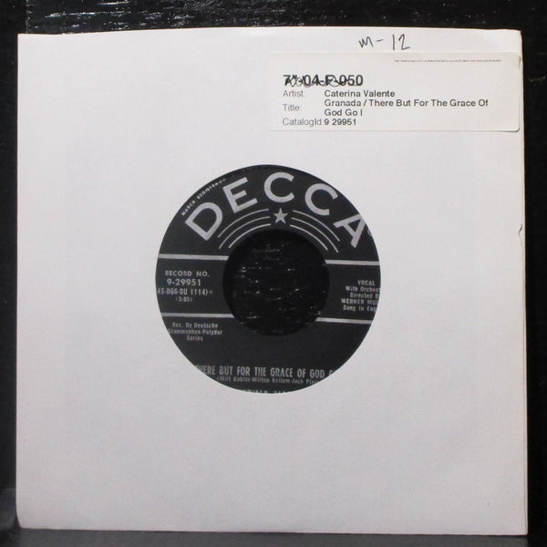Caterina Valente - There But For The Grace Of God Go I 7" Mint- Vinyl 45 Decca - Shuga Records
