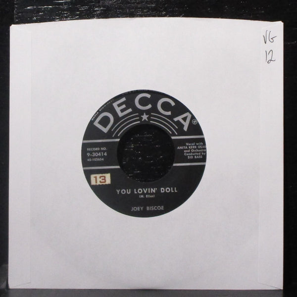 Joey Biscoe - You Lovin' Doll / Eternal Love 7" VG Vinyl 45 Decca 9-30414 USA - Shuga Records