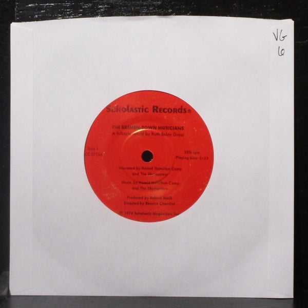 Hamid Hamilton Camp - The Bremen-Town Musicians 7" VG Vinyl 33 Scholastic USA - Shuga Records