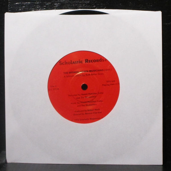 Hamid Hamilton Camp - The Bremen-Town Musicians 7" VG Vinyl 33 Scholastic USA - Shuga Records