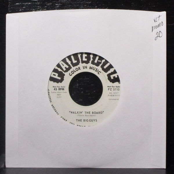 The Big Guys - Walkin' The Board / Faith 7 7" VG+ Promo Vinyl 45 Palette PZ 5110 - Shuga Records