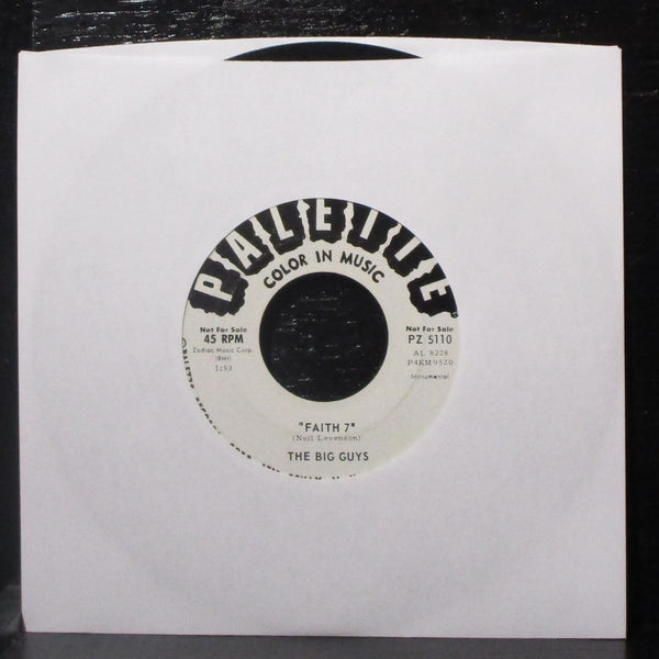 The Big Guys - Walkin' The Board / Faith 7 7" VG+ Promo Vinyl 45 Palette PZ 5110 - Shuga Records