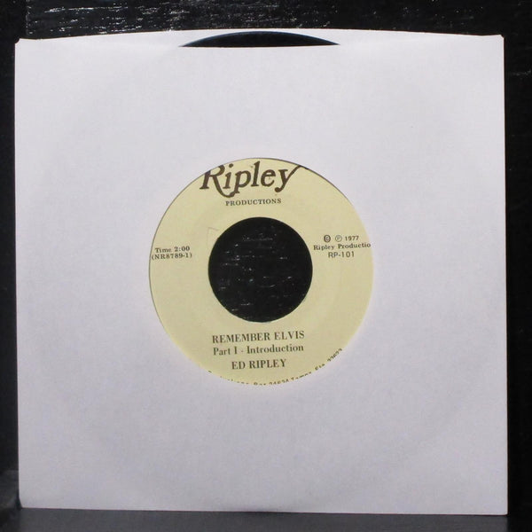 Ed Ripley - Remember Elvis 7" VG Vinyl 45 Ripley RP-101 USA 1977 - Shuga Records