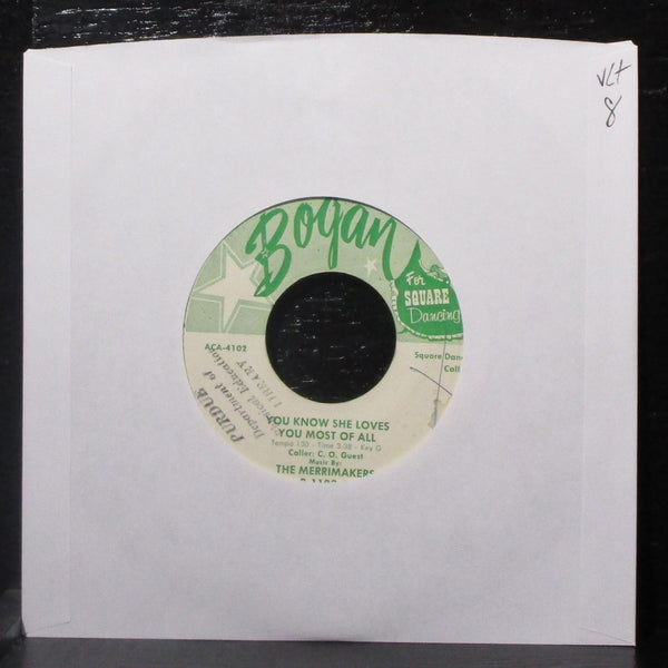 The Merrimakers - You Know She Loves You Most Of All 7" VG+ Vinyl 45 Bogan - Shuga Records