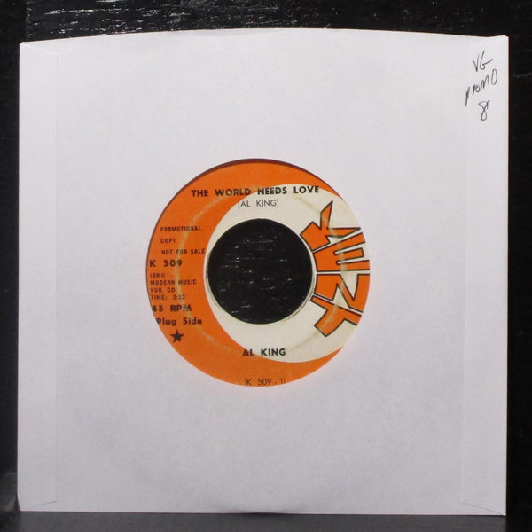 Al King - The World Needs Love / It's Getting Late 7" VG+ Promo Vinyl 45 Kent - Shuga Records